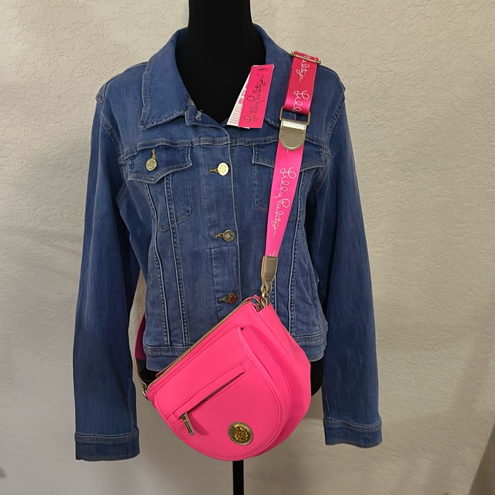 ❌SOLD Lilly Pulitzer pink neoprene crossbody bag